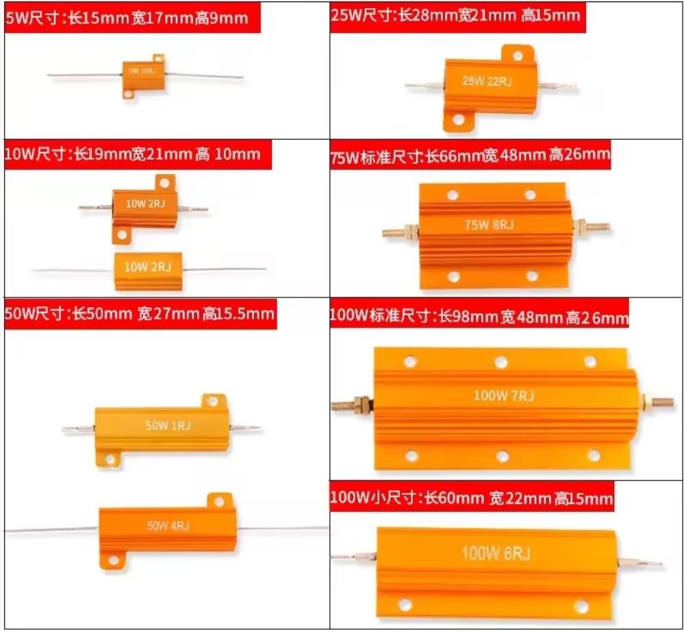 RX24黄金铝壳电阻